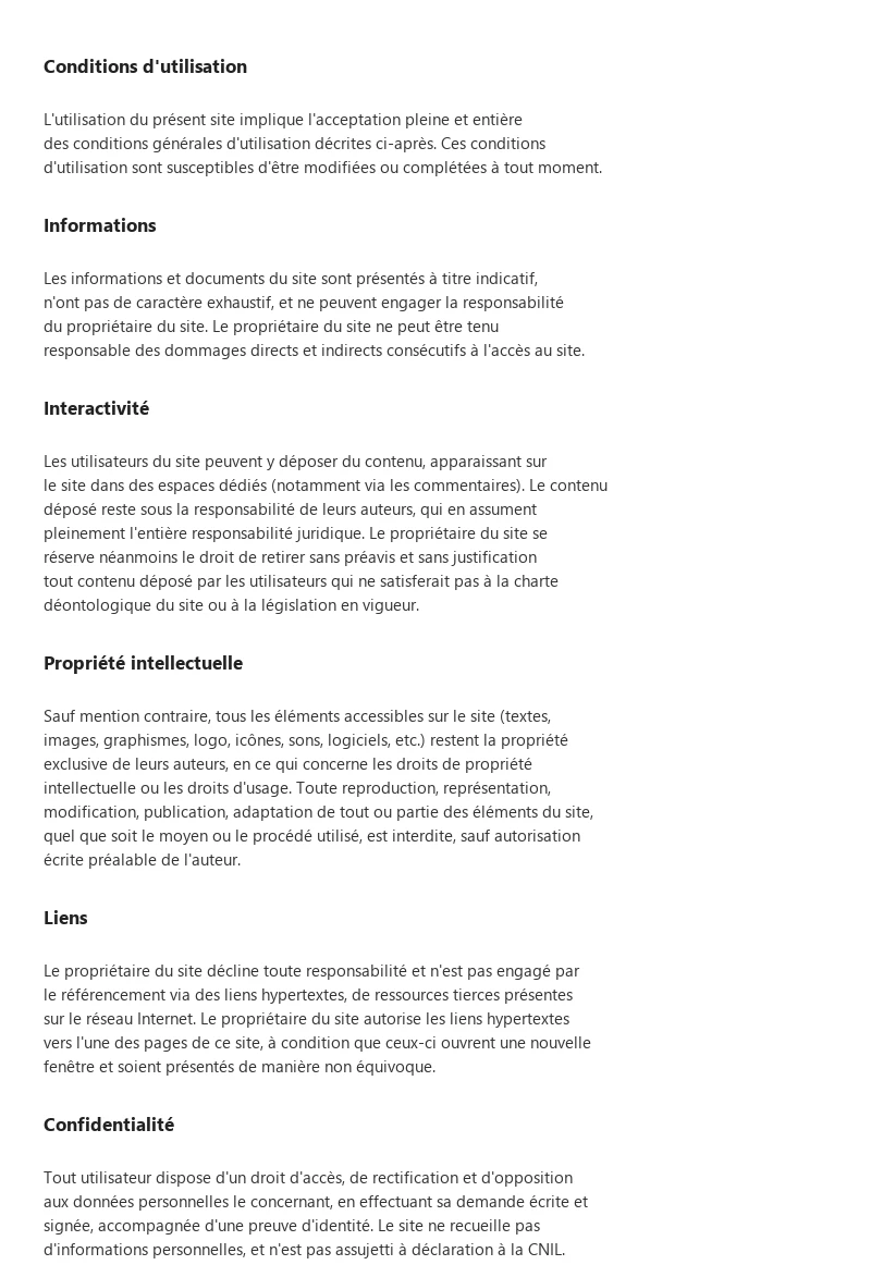 Conditions